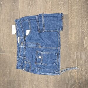 Forever 21 {L} Mini Skirt in Medium Denim
